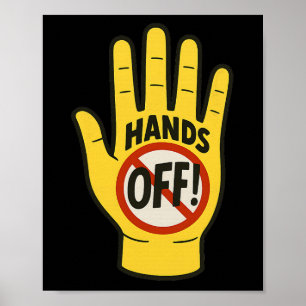 Affiche Mains loin de la protestation Résistance du 5 avri