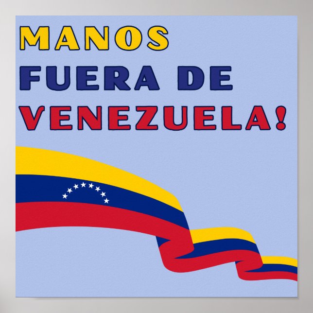 Affiche Mains Loin Du Venezuela (Devant)