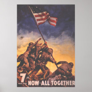 Affiche Maintenant toutes les marines Ensemble-USA