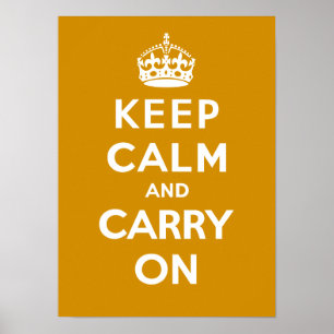 Affiche Maintenez calme et portez On_CARAMEL