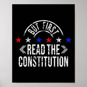 Affiche Mais d'abord lisez la Constitution - Femmes patrio
