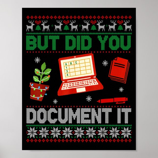 Affiche Mais l'avez-vous fait drôle Bureau Noël Pull Ugly  (Devant)