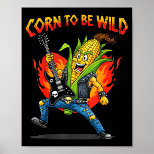 Affiche Maïs pour être un guitariste rock sauvage jeu de m