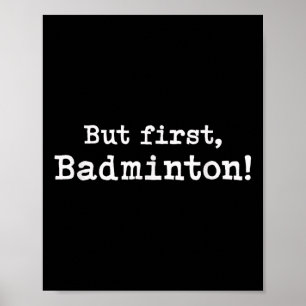 Affiche Mais Premier Badminton Simple Minimaliste Fonn Sim