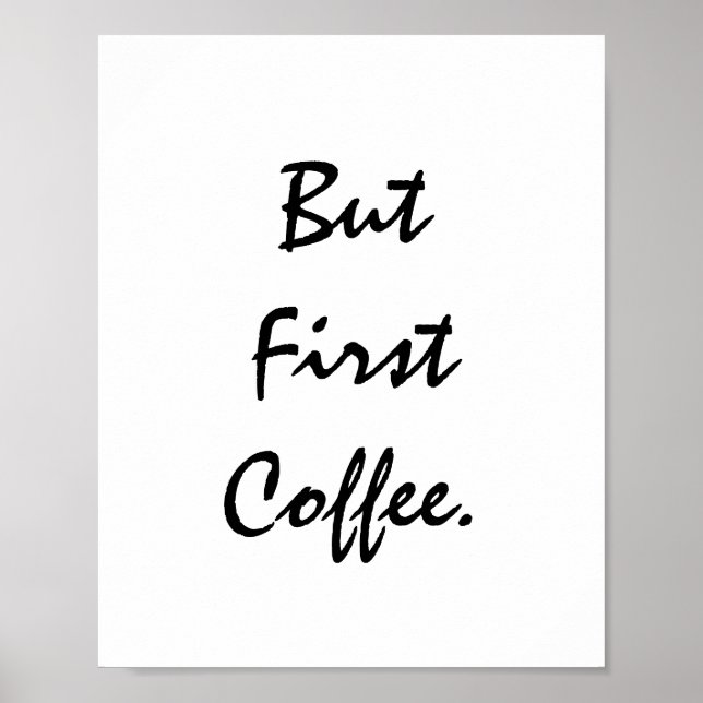 Affiche Mais Premier Café. (Devant)