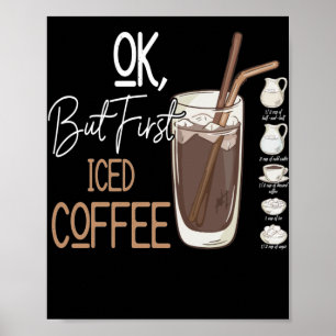 Affiche Mais Premier Café Glacé Un Bon Jour