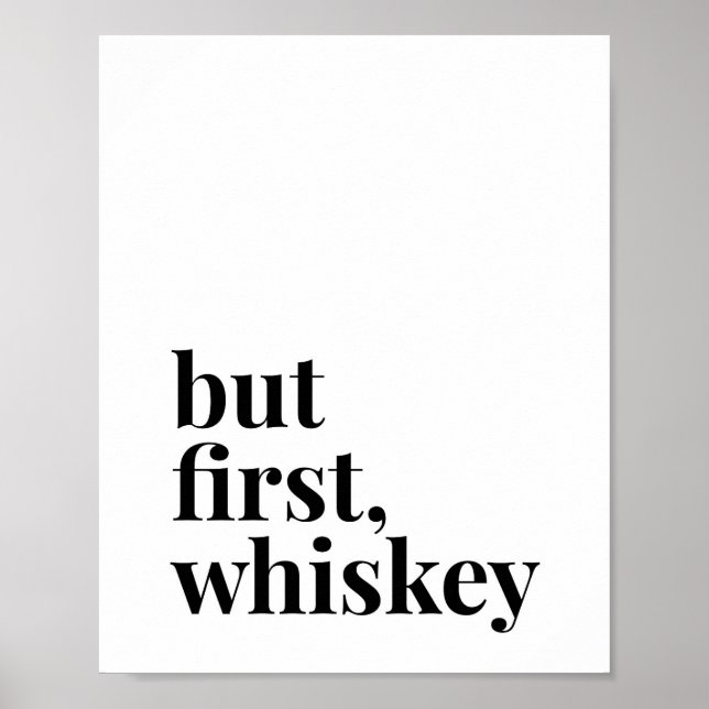 Affiche Mais premier Whiskey (Devant)