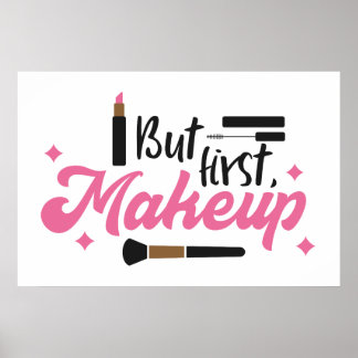 Affiche Mais première salle d'artiste de maquillage