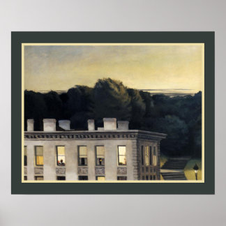Affiche "Maison à Dusk" 1935 par Edward Hopper