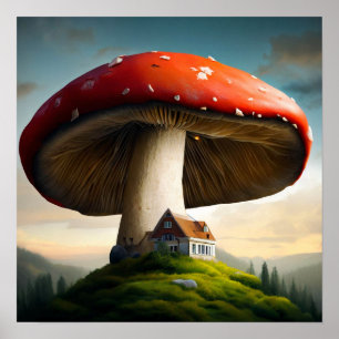 Affiche Maison Amanita Muscaria