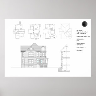 Affiche Maison ancienne 2