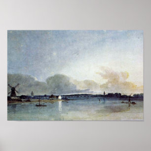 Affiche Maison Blanche À Chelsea Par Thomas Girtin