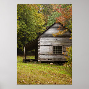 Affiche Maison Bud Ogle, Parc national des Great Smoky Mou