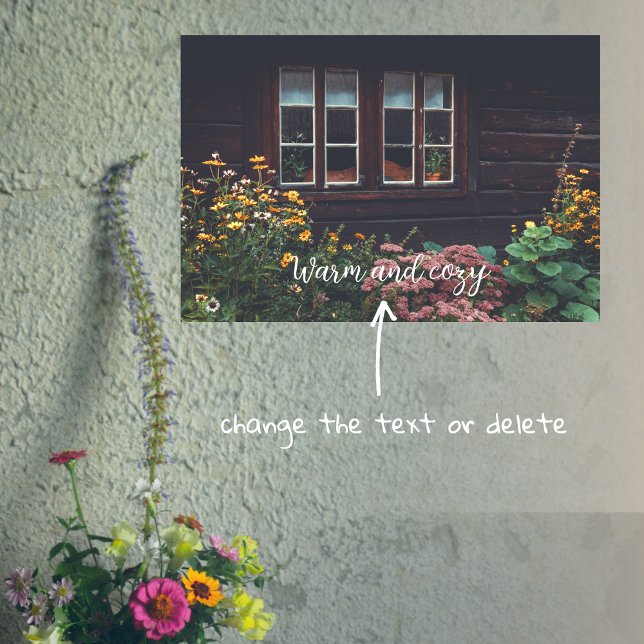 Affiche Maison de campagne avec jardin rustique (Créateur téléchargé)