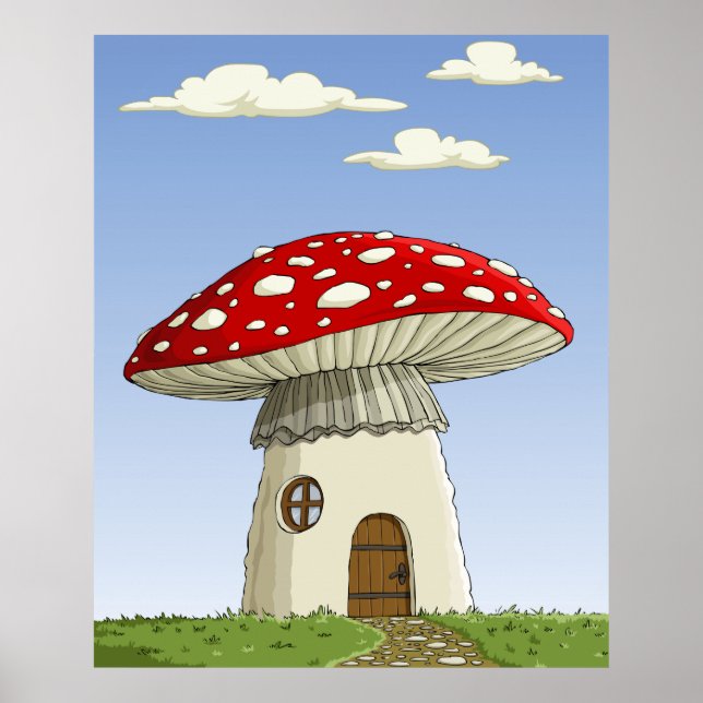 Affiche Maison de champignons (Devant)