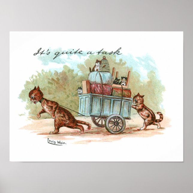 Affiche Maison de déménagement Louis Wain (Devant)