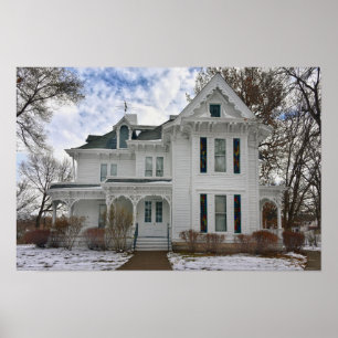 Affiche Maison de Harry S. Truman, Neige, Independence, Mi