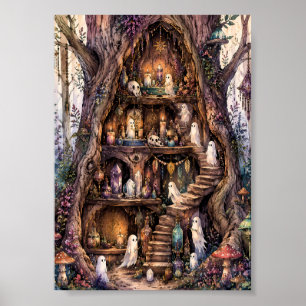 Affiche Maison de l'Arbre Fantôme Apothicaire Fantaisiste