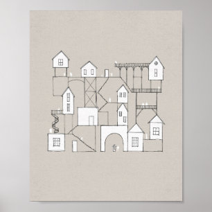 Affiche "Maison de mon père" - Art du Ciel, Jean 14 Bible