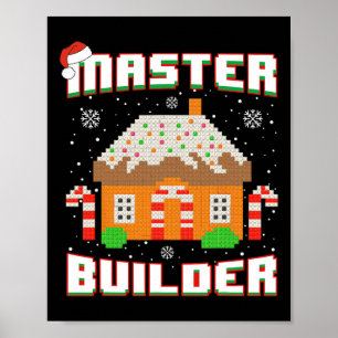 Affiche Maison de pain d'épices du maître de construction