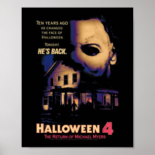Affiche Maison d'Halloween et Masque