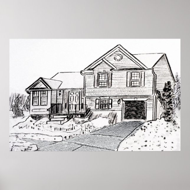 Affiche Maison d'hiver (Devant)