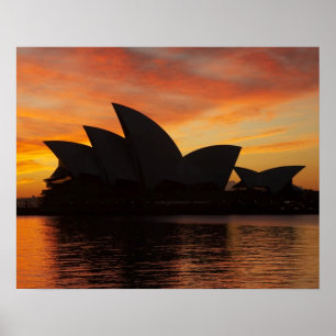 Affiche Maison d'opéra de Sydney à l'aube, Sydney, Nouvell