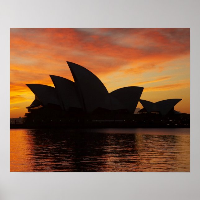 Affiche Maison d'opéra de Sydney à l'aube, Sydney, Nouvell (Devant)
