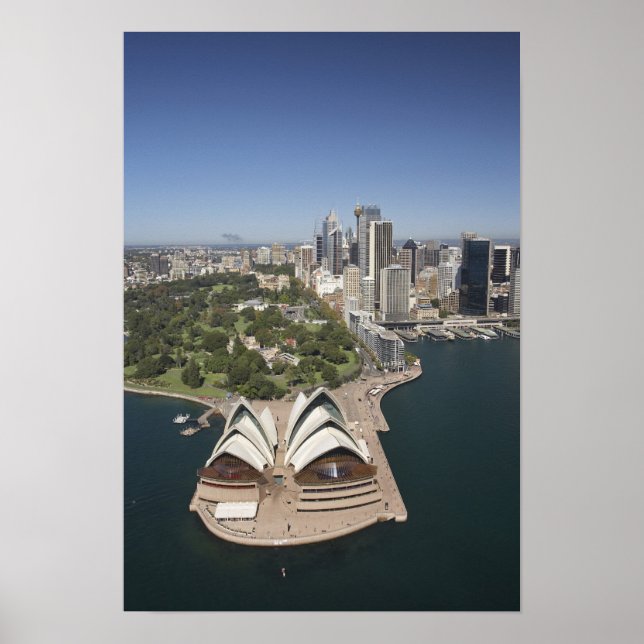 Affiche Maison d'opéra de Sydney, jardins botaniques royau (Devant)