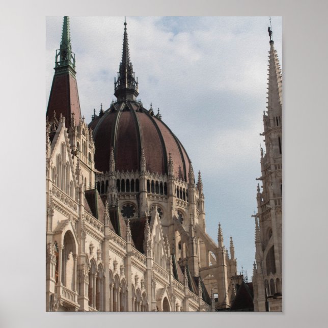 Affiche Maison du Parlement de Budapest (Devant)