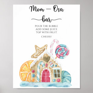Affiche Maison en pain d'épice - Bar à Mom-osa