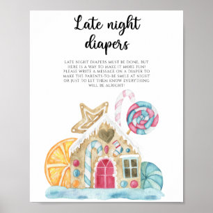 Affiche Maison en pain d'épices - Late night couches jeu