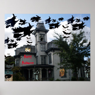 AFFICHE MAISON HANTÉE DES SORCIÈRES