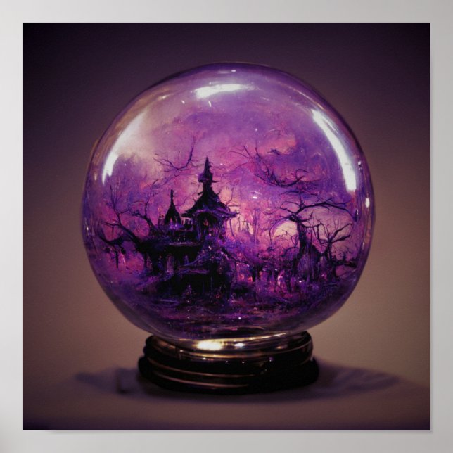 Affiche Maison Hantée Éffrayante Halloween déplaisante (Devant)