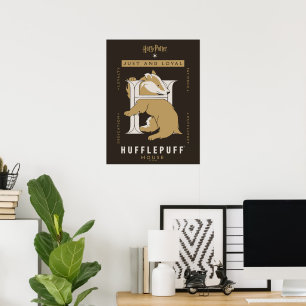 Affiche Maison HUFFLEPUFF™ Juste Et Loyale
