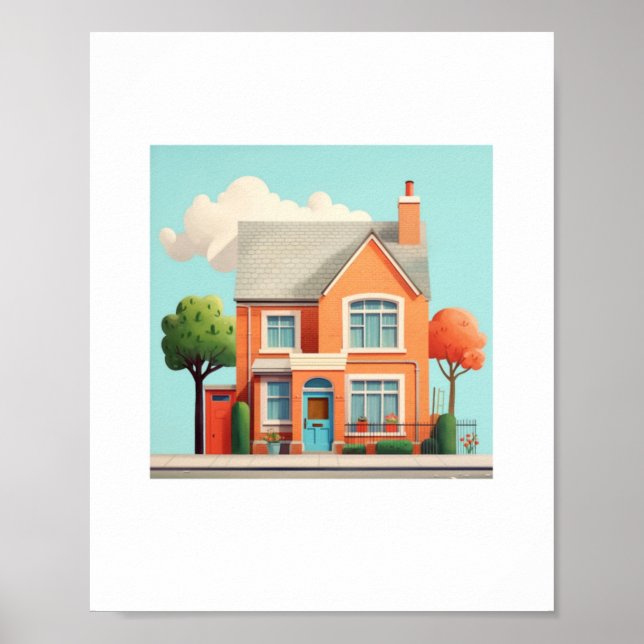 Affiche Maison, maison moderne (Devant)