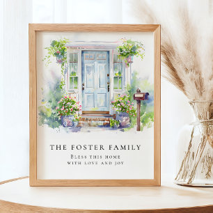 Affiche Maison neuve moderne simple aquarelle