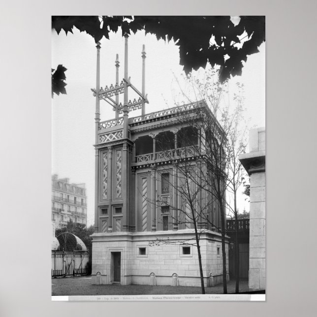 Affiche Maison phénicienne, Exposition universelle, Paris (Devant)