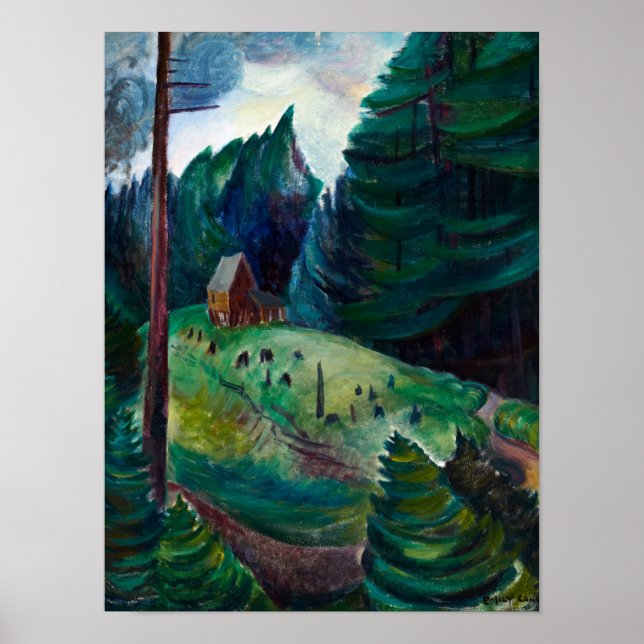 Affiche Maison près de Woods, 1931 par Emily Carr (Devant)