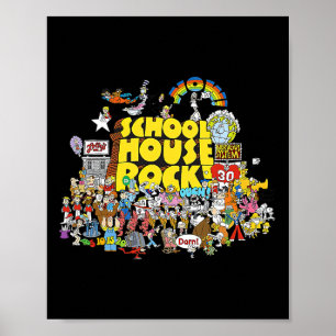 Affiche Maison Rock School Dessins Animés Byck À l'école