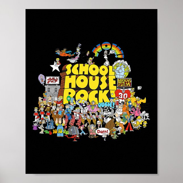 Affiche Maison Rock School Dessins Animés Byck À l'école (Devant)