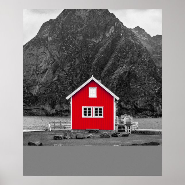 Affiche Maison rouge (Devant)