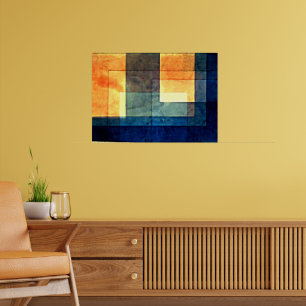 Affiche Maison sur l'affiche de l'eau