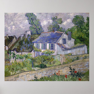 Affiche Maisons à Auvers par Vincent Van Gogh