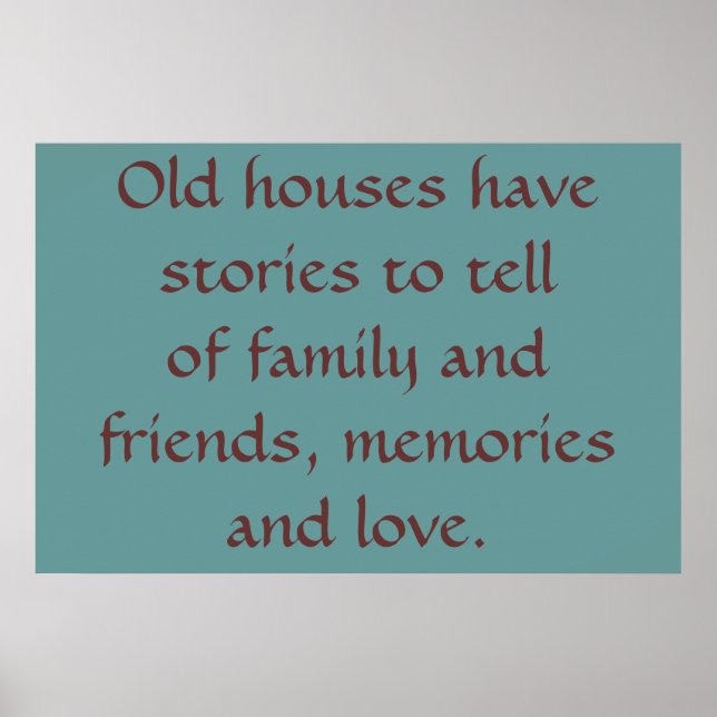 Affiche Maisons anciennes (Devant)