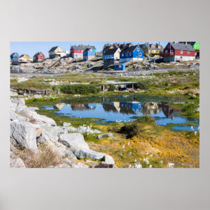 Affiche Maisons au Groenland