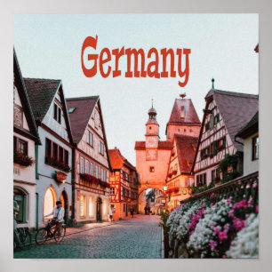 Affiche Maisons de rangées Allemagne