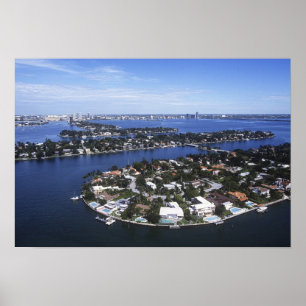 Affiche Maisons d'île privée de Biscayne Bay, Star