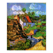 Maisons en Auvers Van Gogh Art