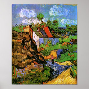 Affiche Maisons en Auvers Van Gogh Art